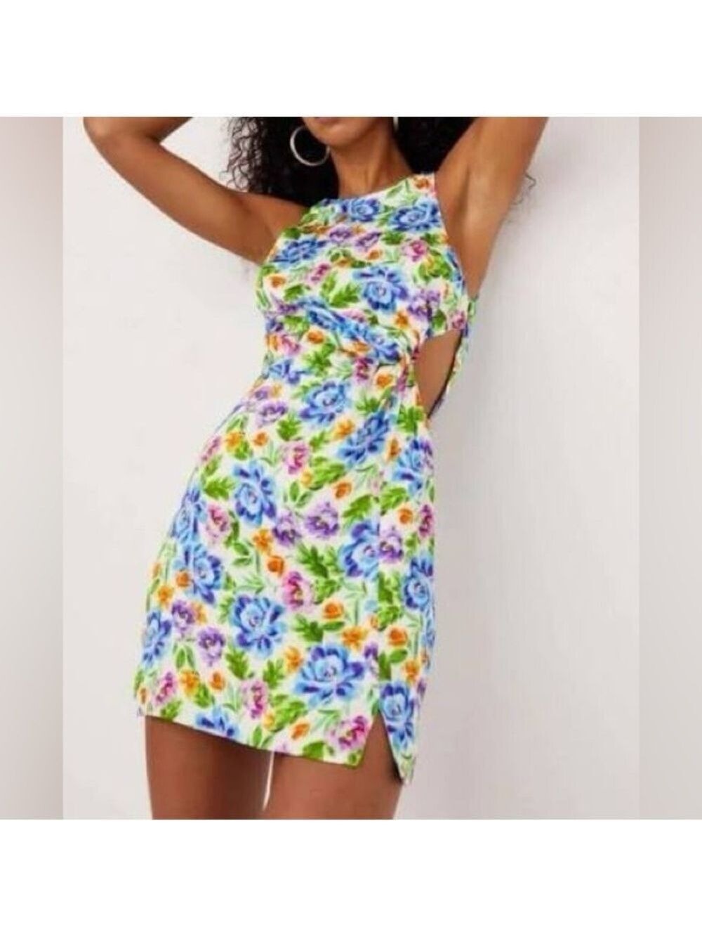 FOR LOVE & LEMONS LUCY MINI FLORAL DRESS